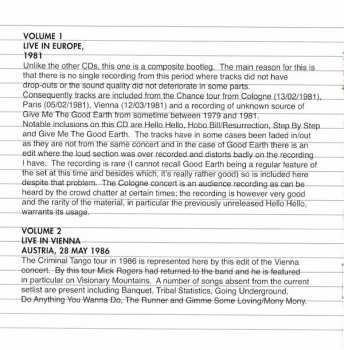 5CD/Set di cofanetti Manfred Mann's Earth Band: Bootleg Archives Volumes 1-5