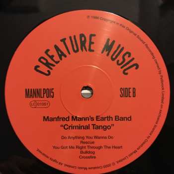 LP Manfred Mann's Earth Band: Criminal Tango