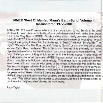 CD Manfred Mann's Earth Band: The Best Of Manfred Mann's Earth Band Re-Mastered (Volume II)