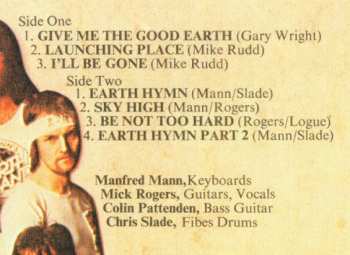 LP Manfred Mann's Earth Band: The Good Earth