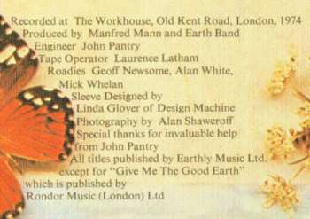 LP Manfred Mann's Earth Band: The Good Earth