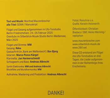 CD Manfred Maurenbrecher: Vielleicht Vielleichter