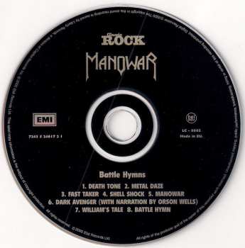 CD Manowar: Battle Hymns