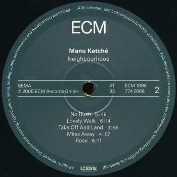 LP Manu Katché: Neighbourhood