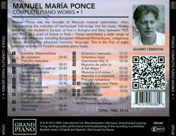 CD Manuel María Ponce Cuéllar: Complete Piano Works • 1