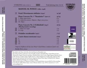 CD Manuel María Ponce Cuéllar: Ferial • Piano Concerto No. 1 "Romantico" •  Piano Concerto No. 2 • Cuatro Danzas Mexicanas