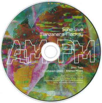 CD/Blu-ray Manzanera & Mackay: Soho Live AM PM