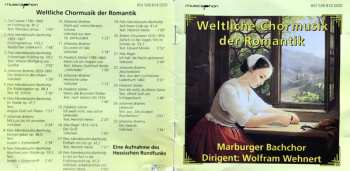 CD Marburger Bachchor: Weltliche Chormusik Der Romantik