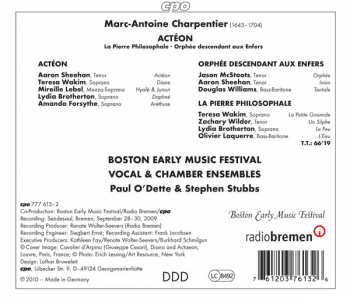 CD/Set di cofanetti Marc Antoine Charpentier: Actéon