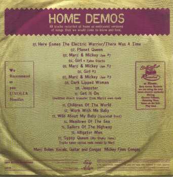 5CD/Set di cofanetti Marc Bolan: Home Demos