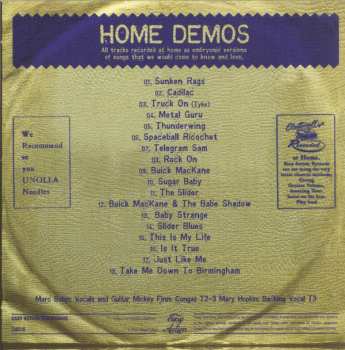 5CD/Set di cofanetti Marc Bolan: Home Demos
