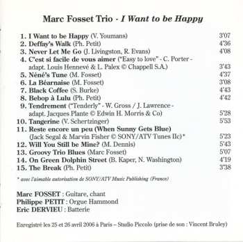 CD Marc Fosset Trio: I Want To Be Happy