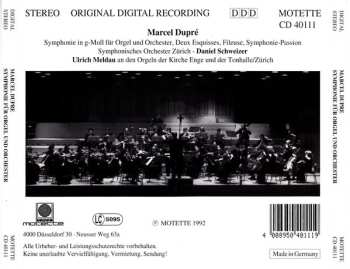 CD Marcel Dupré: Symphonie In G-Moll Für Orgel Und Orchester 
