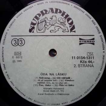 LP Marcela Holanová: Óda Na Lásku