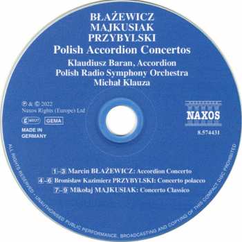 CD Polish National Radio Symphony Orchestra: Polish Accordion Concertos