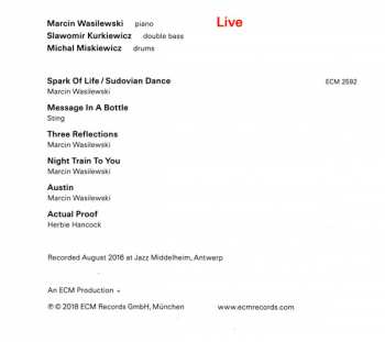 CD Marcin Wasilewski Trio: Live