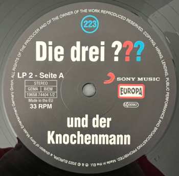 2LP Marco Sonnleitner: Die Drei ??? 223 - Und Der Knochenmann