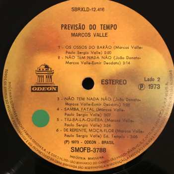 LP Marcos Valle: Previsao Do Tempo