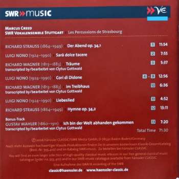 CD Les Percussions De Strasbourg: Strauss Nono Wagner