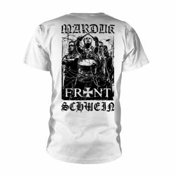 Merce Marduk: Tričko Frontschwein (white) XXXL