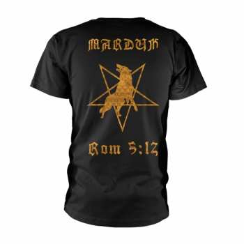 Merce Marduk: Tričko Rom 5:12 (gold) S