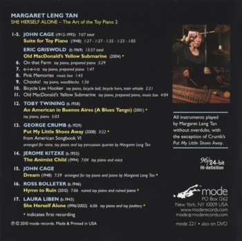 CD Margaret Leng Tan: She Herself Alone (The Art Of The Toy Piano 2)