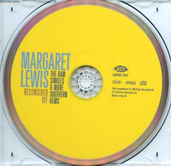 CD Margaret Lewis: Reconsider Me - The RAM Singles & More Southern Gems