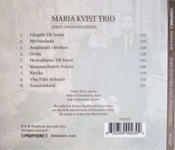 CD Maria Kvist Trio: Jämtlandssångerna