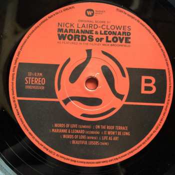 LP Nick Laird-Clowes: Marianne & Leonard  Words Of Love
