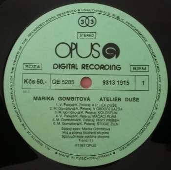 LP Marika Gombitová: Ateliér Duše