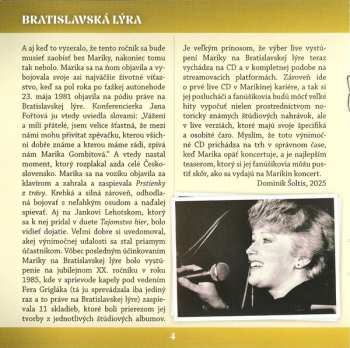 CD Marika Gombitová: Bratislavská Lýra