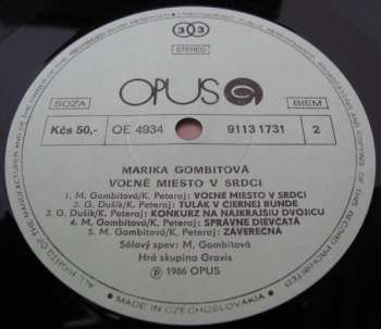 LP Marika Gombitová: Voľné Miesto V Srdci