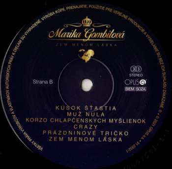2LP Marika Gombitová: Zem Menom Láska