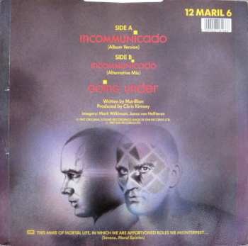 LP Marillion: Incommunicado