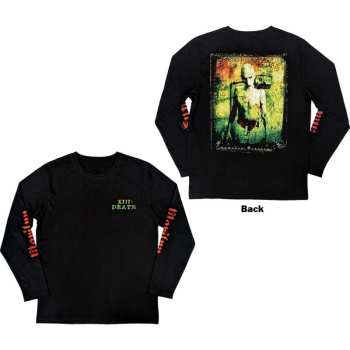 Merce Marilyn Manson: Marilyn Manson Unisex Long Sleeve T-shirt: Death (back & Sleeve Print) (small) S