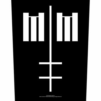 Merch Marilyn Manson: Applicazione sulla schiena Cross Logo Marilyn Manson 