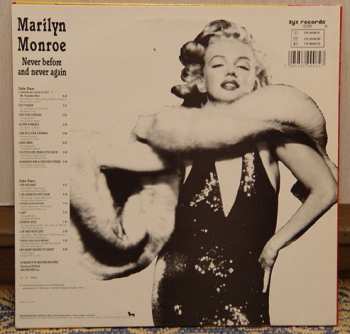 LP Marilyn Monroe: Never Before And Never Again
