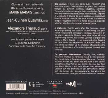 CD Alexandre Tharaud: Marin Marais