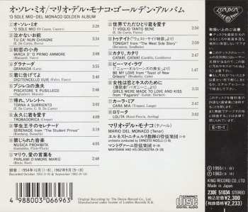 CD Mario del Monaco: O Sole Mio - Mario del Monaco Golden Album