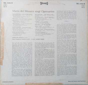 LP Mario del Monaco: Mario Del Monaco Singt Opernarien
