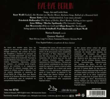 CD Marion Rampal: Bye-Bye Berlin