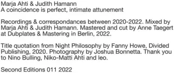 Judith Hamann: A Coincidence Is Perfect, Intimate Attunement
