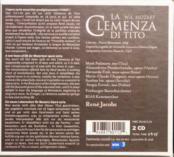 2CD/Set di cofanetti Wolfgang Amadeus Mozart: La Clemenza Di Tito