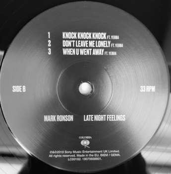2LP Mark Ronson: Late Night Feelings