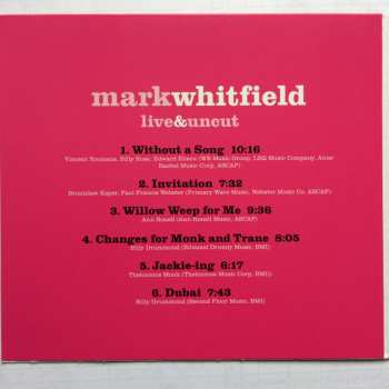 CD Mark Whitfield: Live&Uncut DIGI