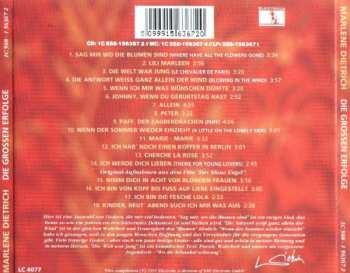 CD Marlene Dietrich: Die Großen Erfolge