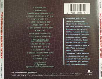 CD Marlene Dietrich: The Cosmopolitan Marlene Dietrich