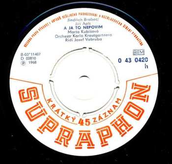 SP Marta Kubišová: Až Únavou / Já To Nepovím