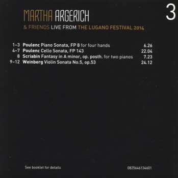 3CD/Set di cofanetti Martha Argerich And Friends: Live From Lugano 2014