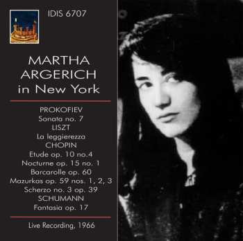 Album Martha Argerich: Martha Argerich In New York